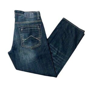 TK Axel Treadwell Relaxed Straight Jeans Dark Blue Wash NWOT Men's Size 34